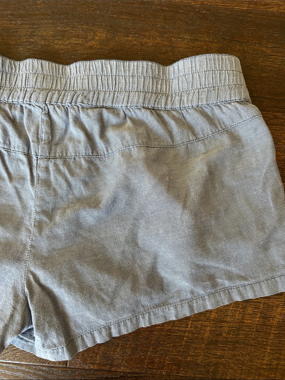 Billabong Grayish-Blue Low-Rise Women's Button-Detail Shorts-M - Picture 8 of 12